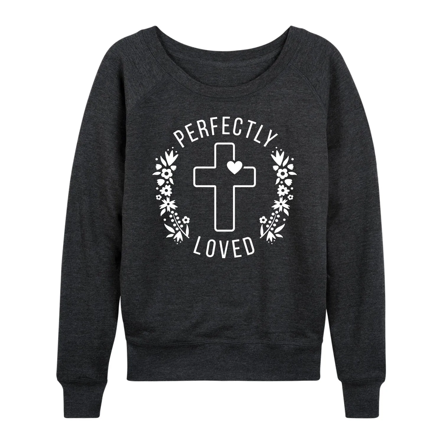 Instant Message - Perfectly Loved - Women's Lightweight French Terry Long Sleeve Shirt sold by Zulily