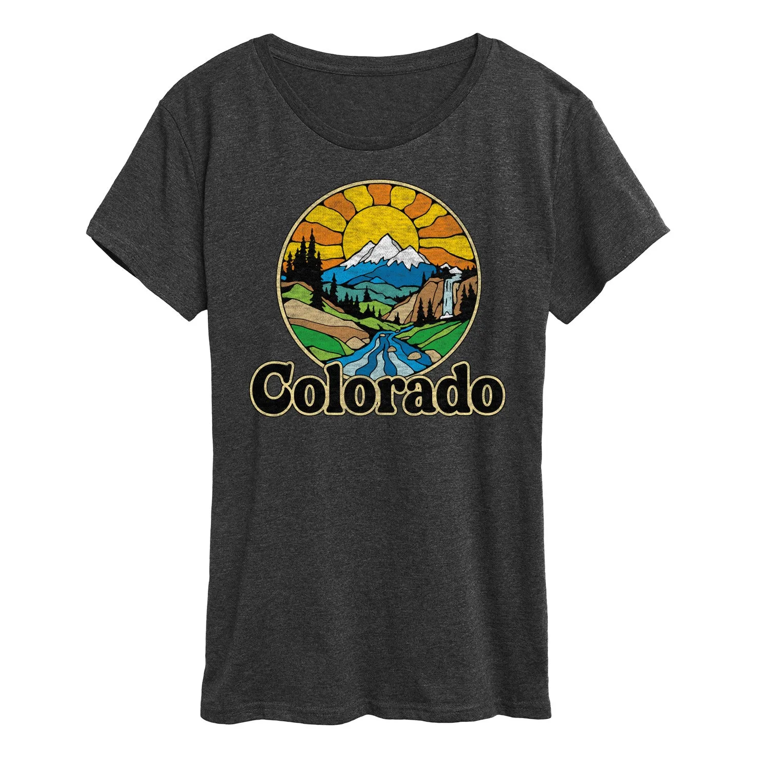 Instant Message - Groovy Colorado - Vacation Destination - Women's Short Sleeve Graphic T-Shirt sold by Zulily product image thumbnail 3