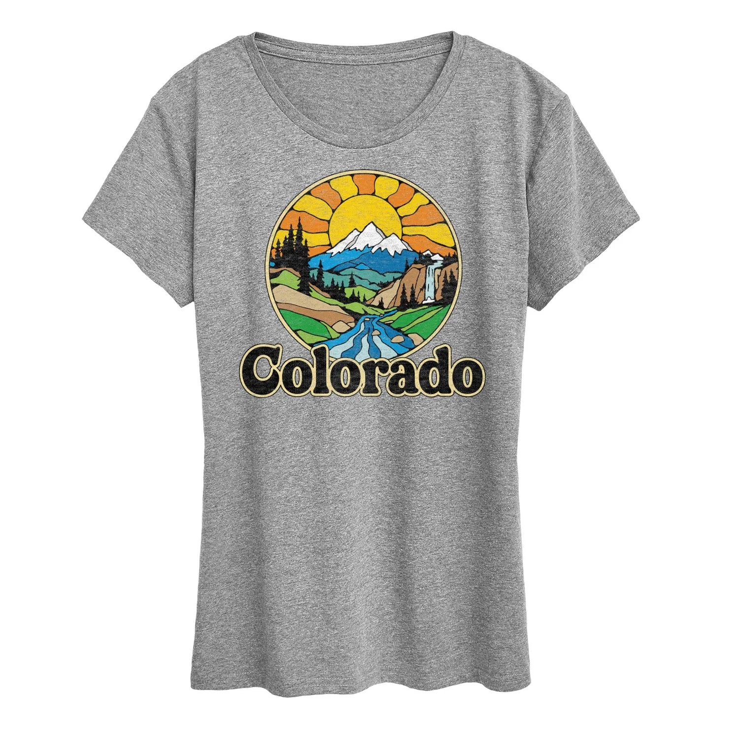Instant Message - Groovy Colorado - Vacation Destination - Women's Short Sleeve Graphic T-Shirt sold by Zulily product image thumbnail 4