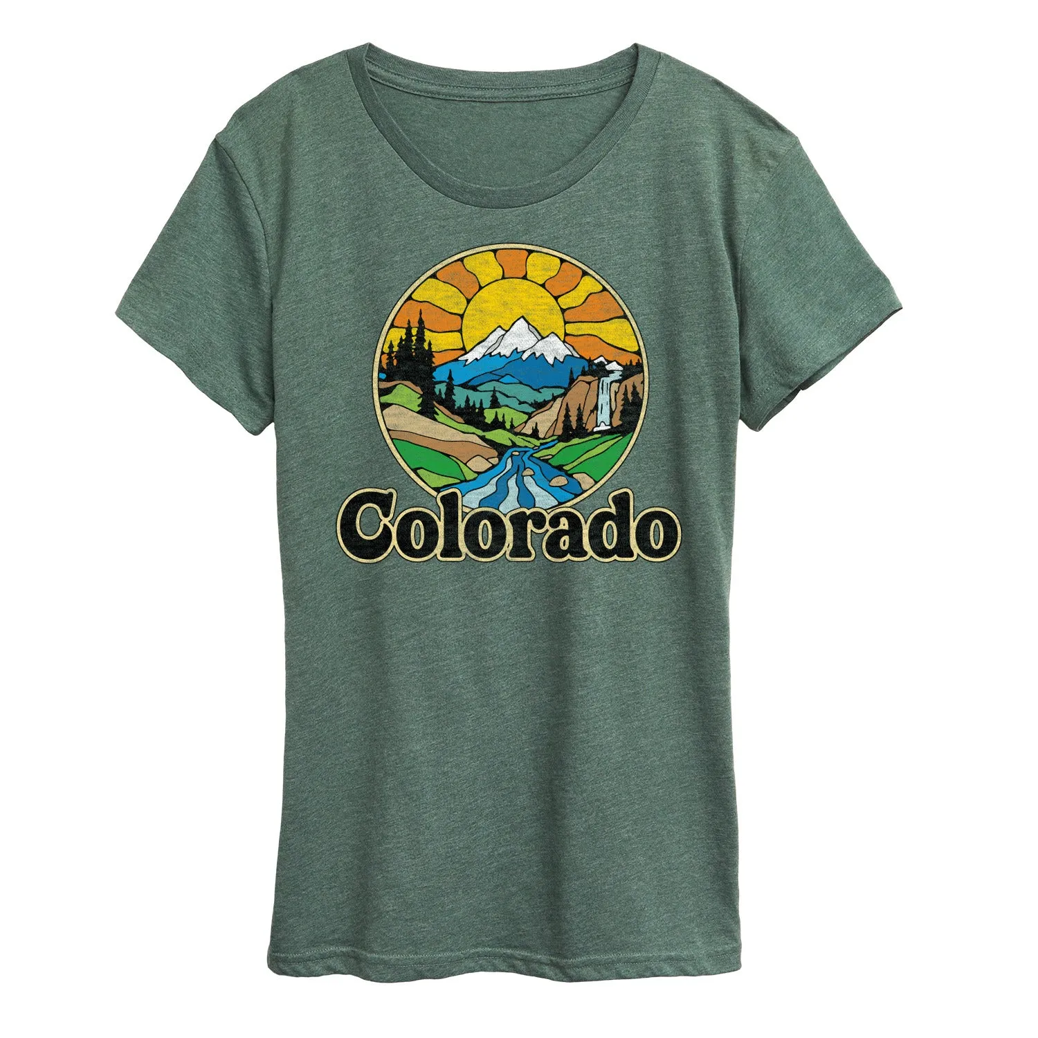 Instant Message - Groovy Colorado - Vacation Destination - Women's Short Sleeve Graphic T-Shirt sold by Zulily product image thumbnail 5