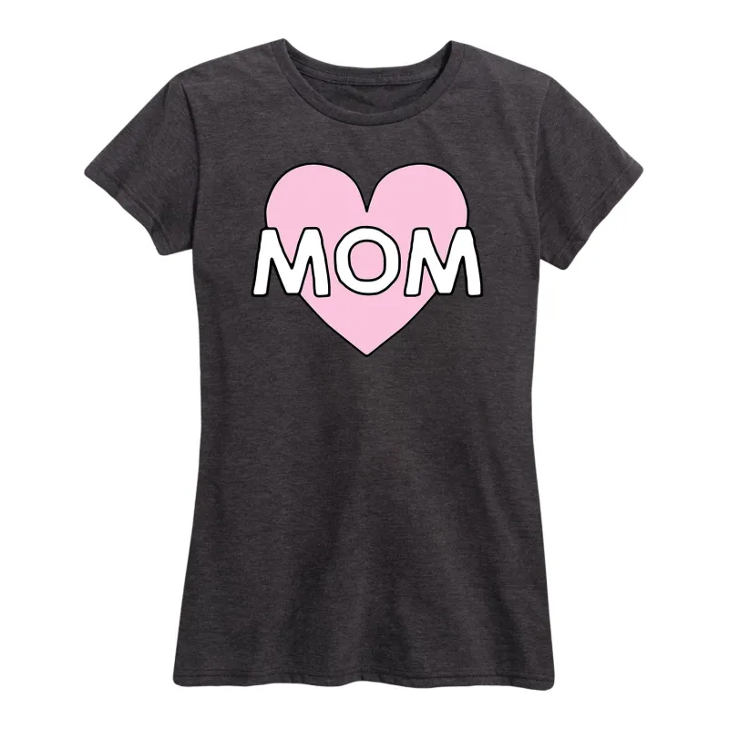 Instant Message - Mom Heart - Women's Short Sleeve Graphic T-Shirt sold by Zulily