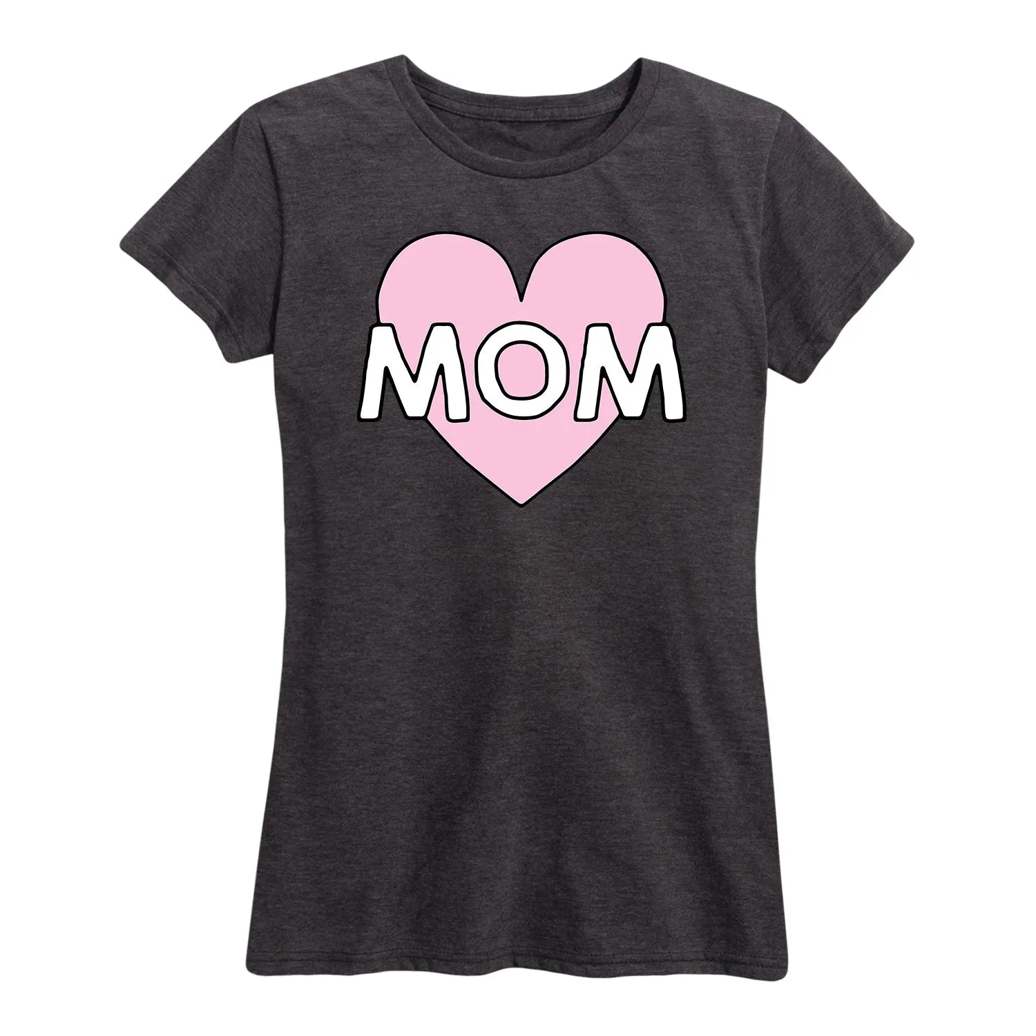 Instant Message - Mom Heart - Women's Short Sleeve Graphic T-Shirt sold by Zulily