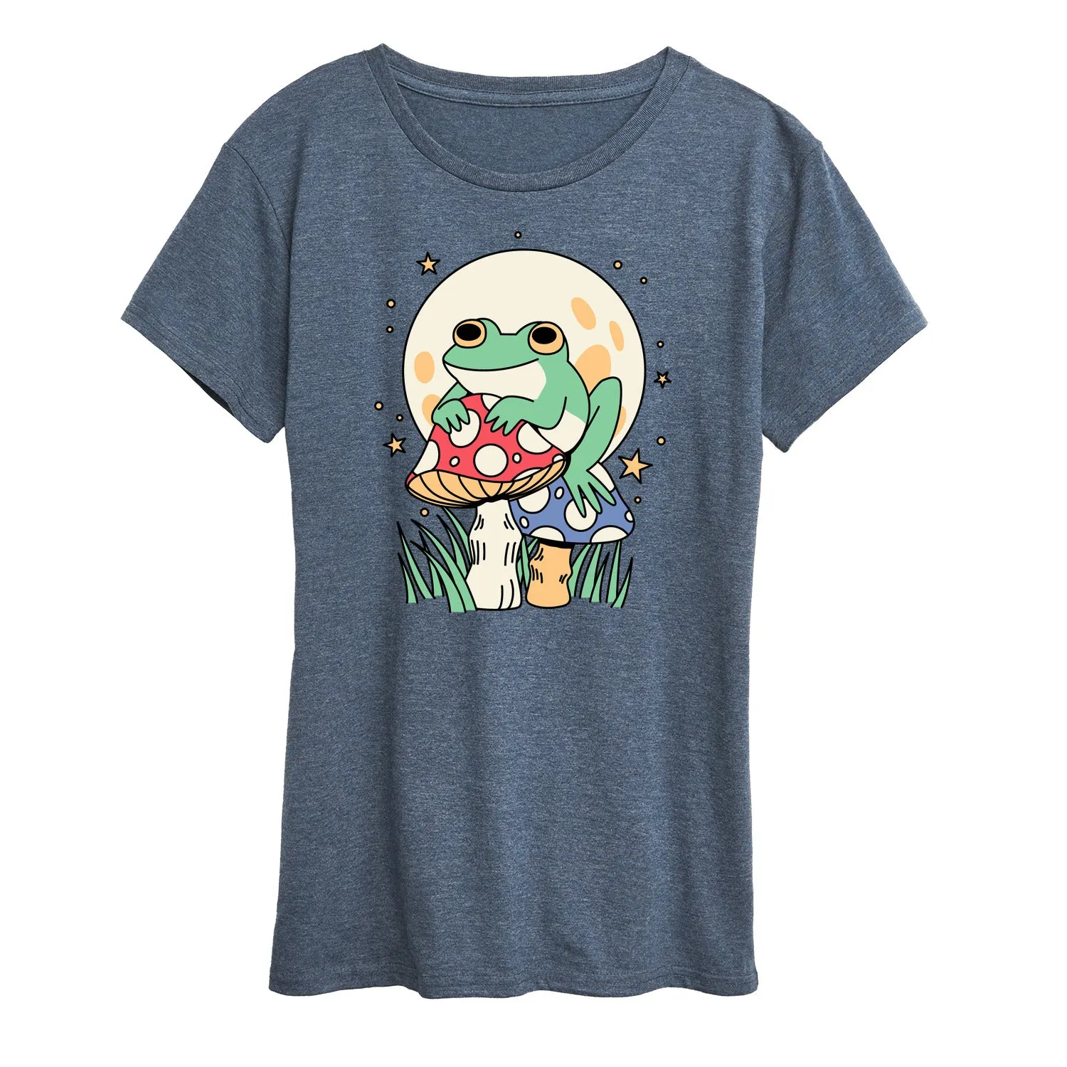 Instant Message - Frog And Mushrooms - Women's Short Sleeve Graphic T-Shirt sold by Zulily product image thumbnail 2