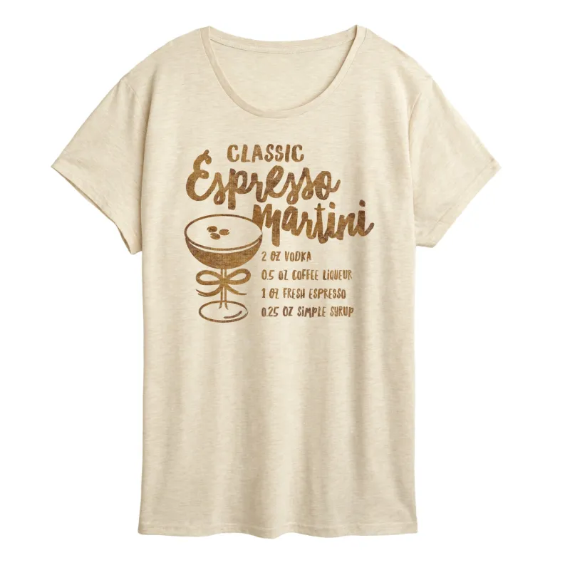 Instant Message - Espresso Martini - Women's SHORT SLEEVE Graphic T-shirt sold by Zulily