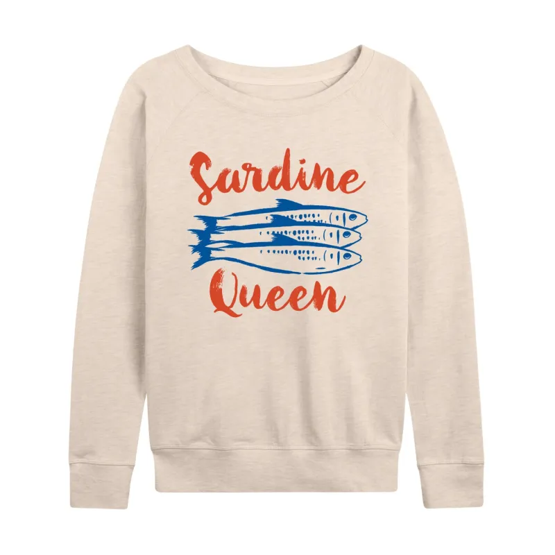 Instant Message - Sardine Queen - Womens Women's French Terry Long Sleeve Shirt sold by Zulily