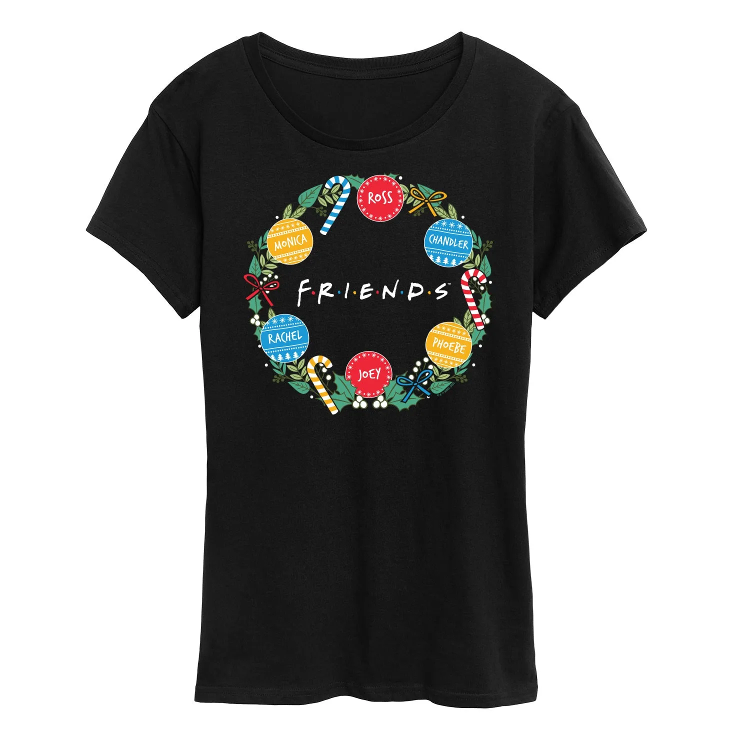 Friends - Wreath - Women's Short Sleeve Graphic T-Shirt sold by Zulily