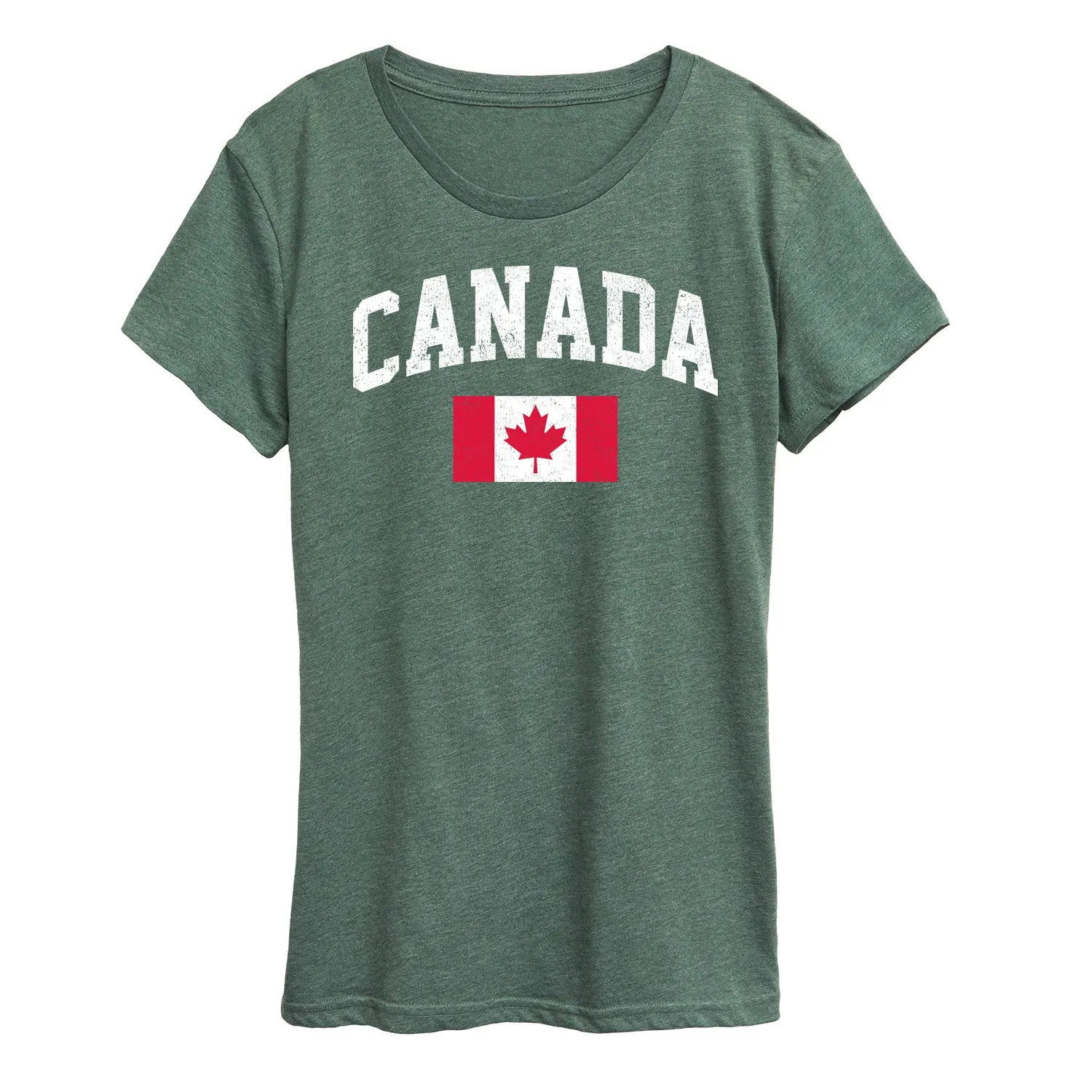 Instant Message - Canada Flag - Women's Short Sleeve Graphic T-Shirt sold by Zulily product image thumbnail 3