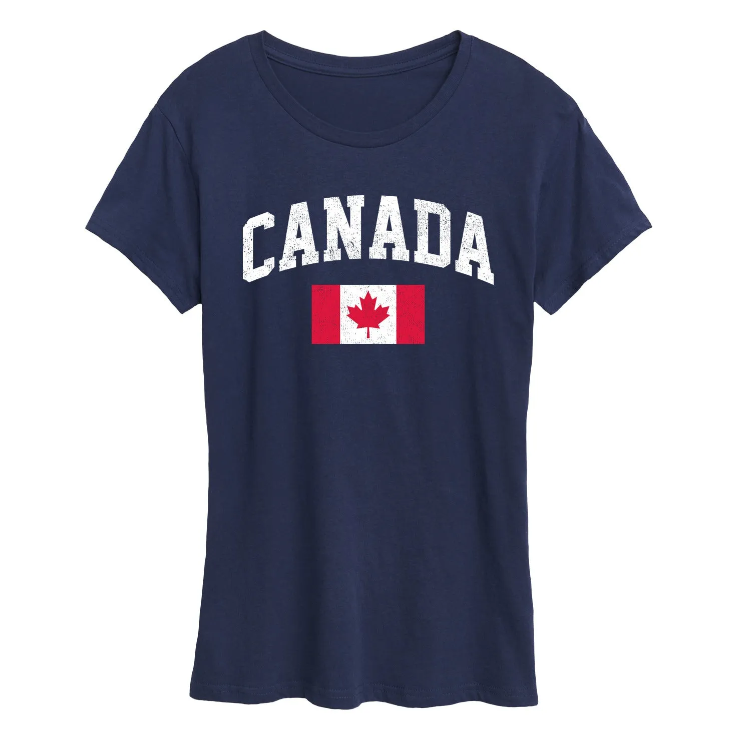 Instant Message - Canada Flag - Women's Short Sleeve Graphic T-Shirt sold by Zulily product image thumbnail 4