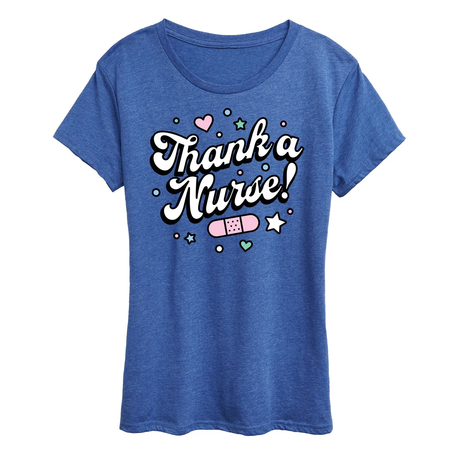 Instant Message - Thank A Nurse - Women's Short Sleeve Graphic T-Shirt sold by Zulily product image thumbnail 4