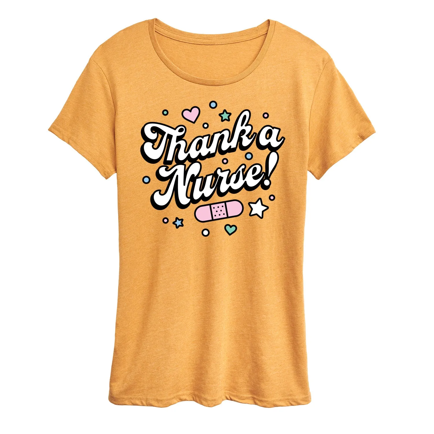 Instant Message - Thank A Nurse - Women's Short Sleeve Graphic T-Shirt sold by Zulily