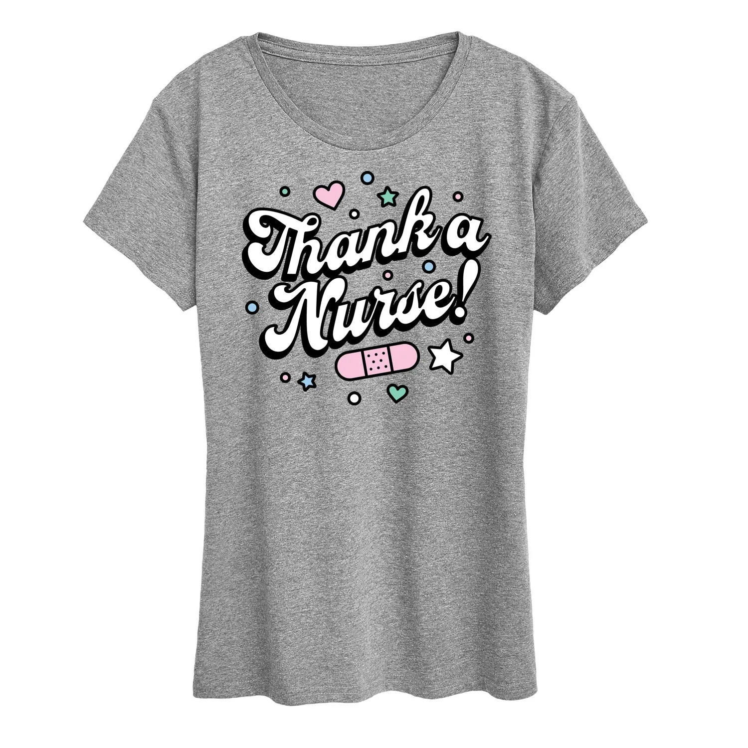 Instant Message - Thank A Nurse - Women's Short Sleeve Graphic T-Shirt sold by Zulily product image thumbnail 2