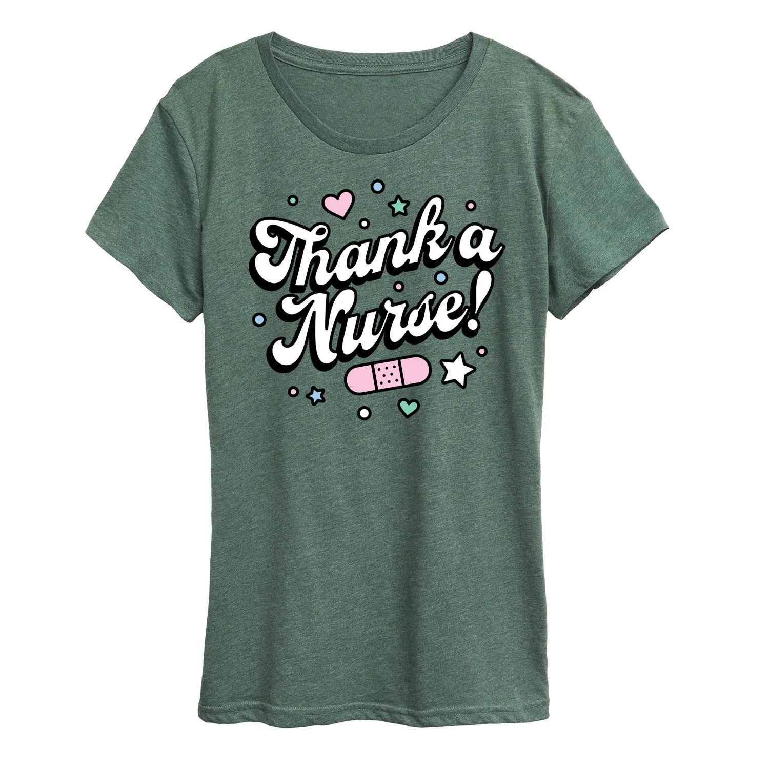 Instant Message - Thank A Nurse - Women's Short Sleeve Graphic T-Shirt sold by Zulily product image thumbnail 3