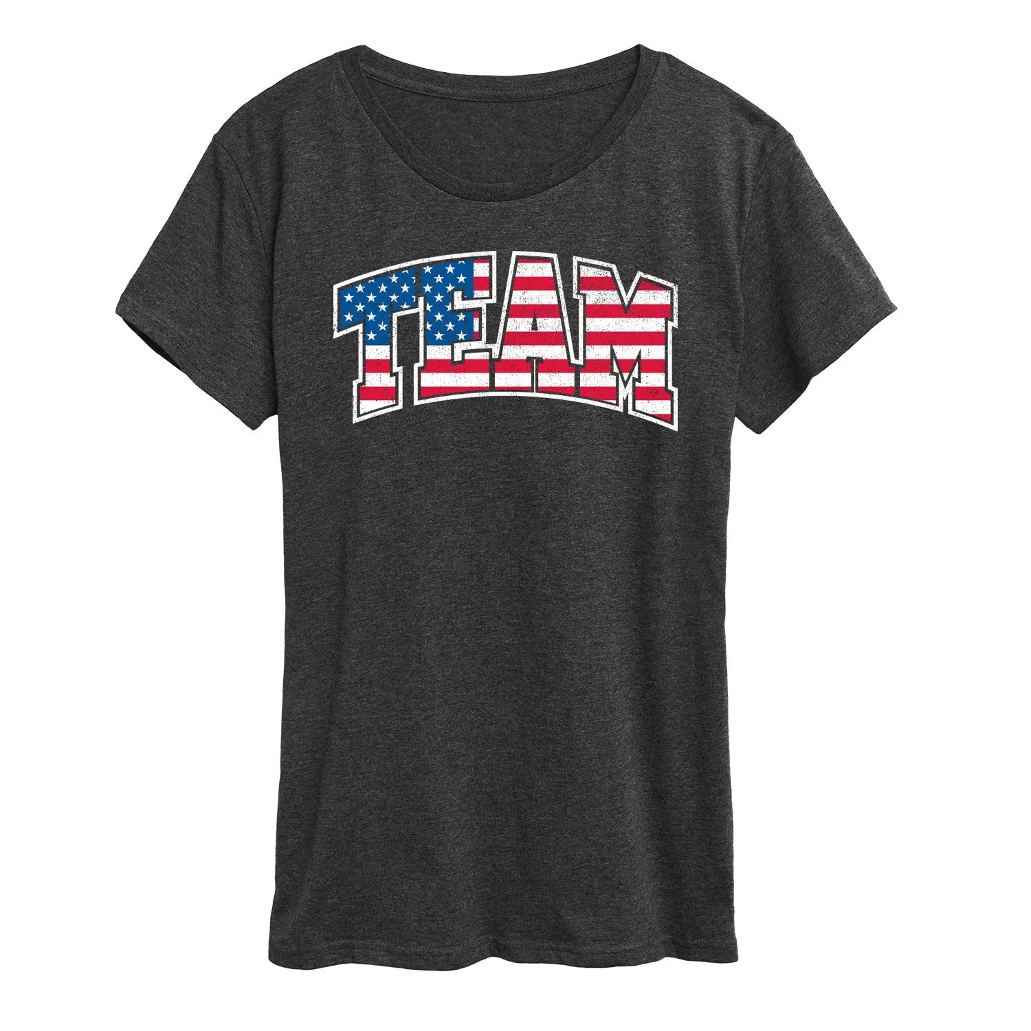 Instant Message - American Flag Team - Sports- Women's Short Sleeve Graphic T-Shirt sold by Zulily product image thumbnail 2