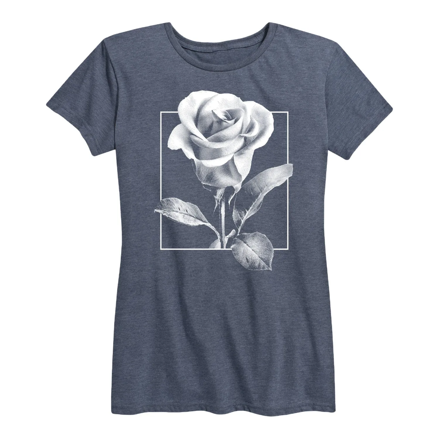 Instant Message - White Rose - Women's Short Sleeve Graphic T-Shirt sold by Zulily product image thumbnail 3