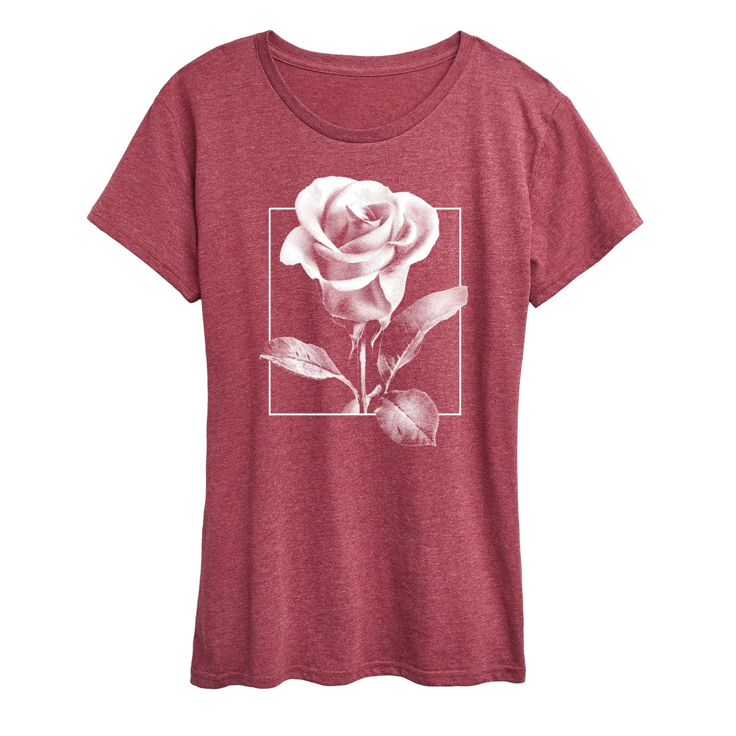 Instant Message - White Rose - Women's Short Sleeve Graphic T-Shirt sold by Zulily product image thumbnail 4