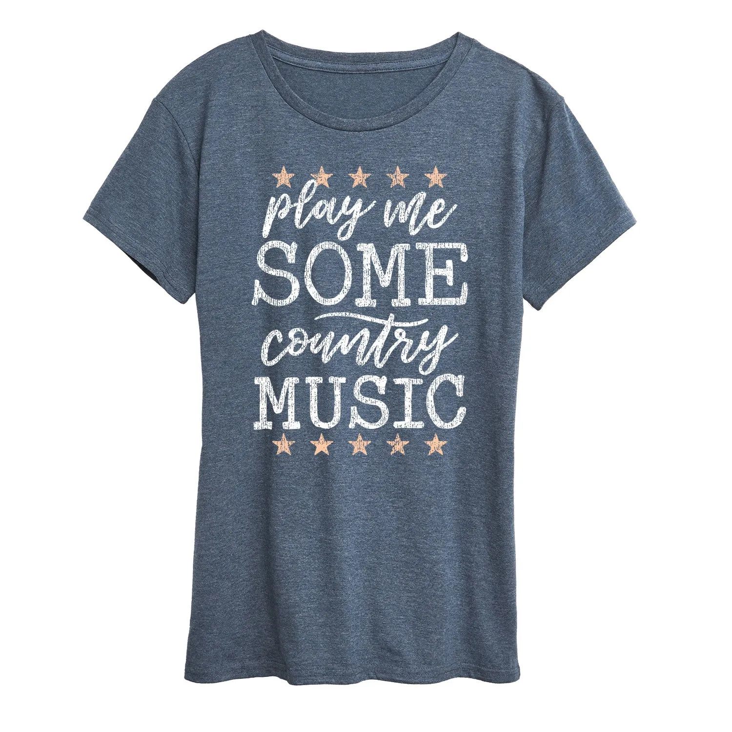 Instant Message - Play Me Some Country Music - Women's Short Sleeve Graphic T-Shirt sold by Zulily product image thumbnail 2