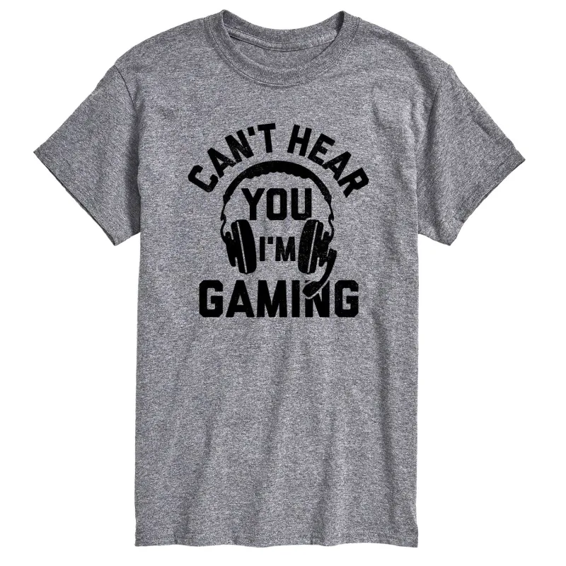 Instant Message - Cant Hear You Gaming - Men's Long Sleeve Graphic T-shirt sold by Zulily
