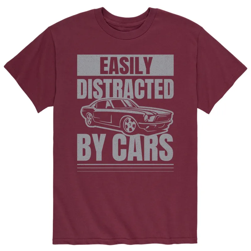 Instant Message - Easily Distracted By Cars - Adult Short Sleeve Tee sold by Zulily