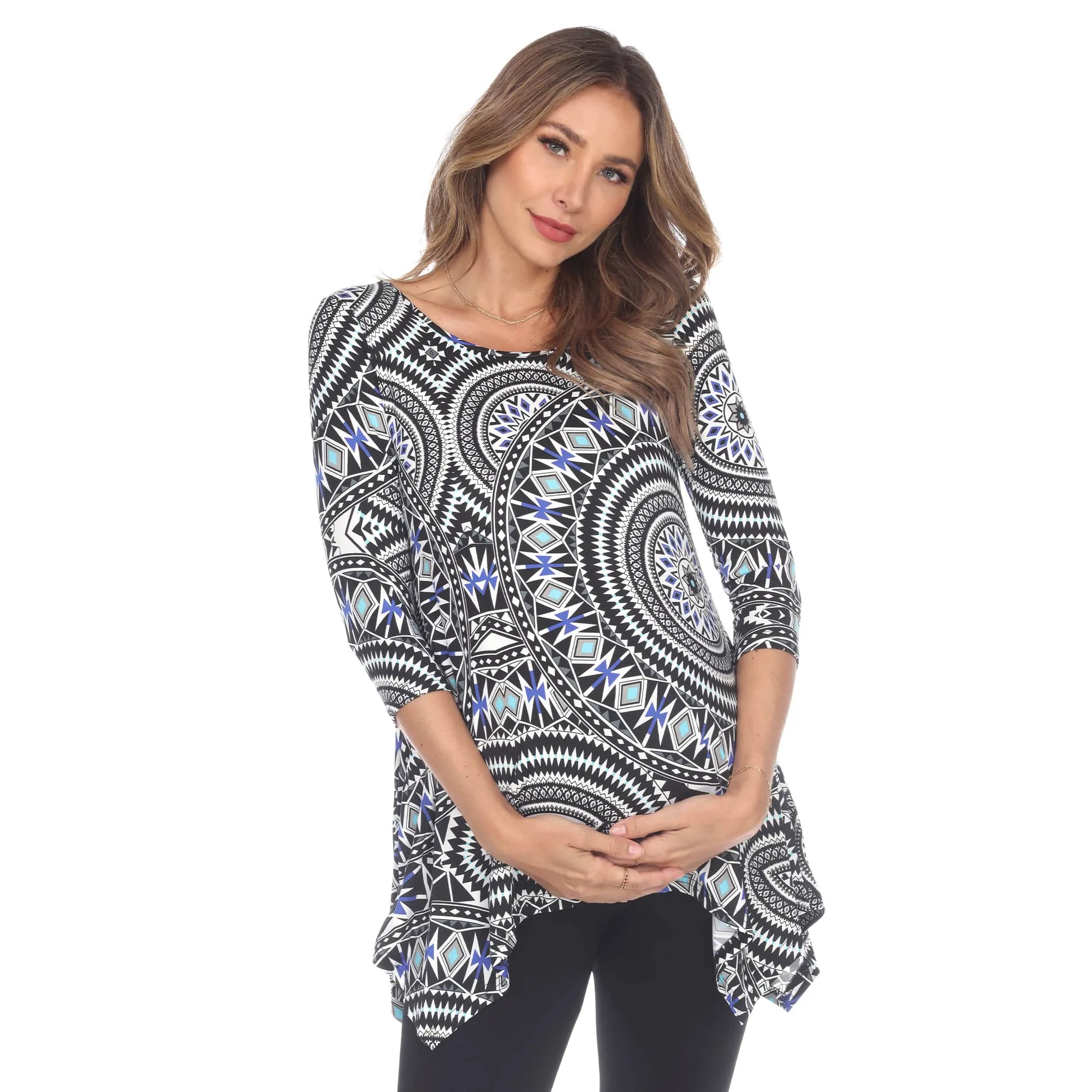 White Mark Maternity Plus Maji Tunic sold by Zulily product image thumbnail 4