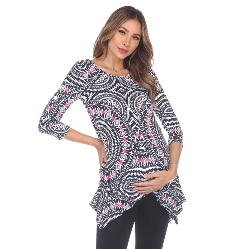 White Mark Maternity Plus Maji Tunic sold by Zulily