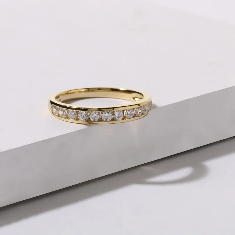 1/2ct TDW Diamond Womens Wedding Band in 14k Gold by DeCouer made by Zulily