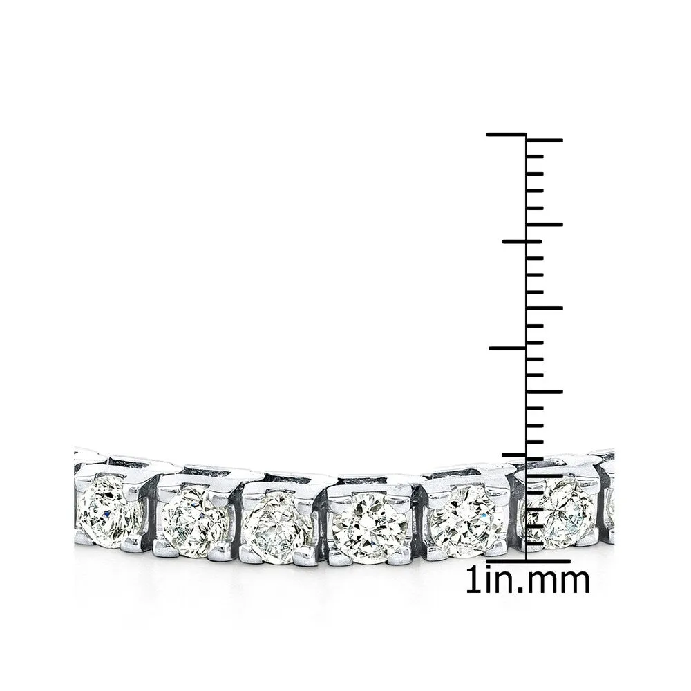 Auriya 14k Gold 12ct TDW Round 7-inch Diamond Tennis Bracelet sold by Zulily product image thumbnail 4
