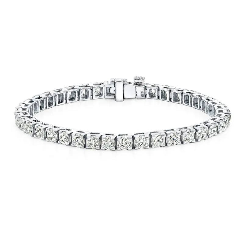 Auriya 14k Gold 12ct TDW Round 7-inch Diamond Tennis Bracelet sold by Zulily