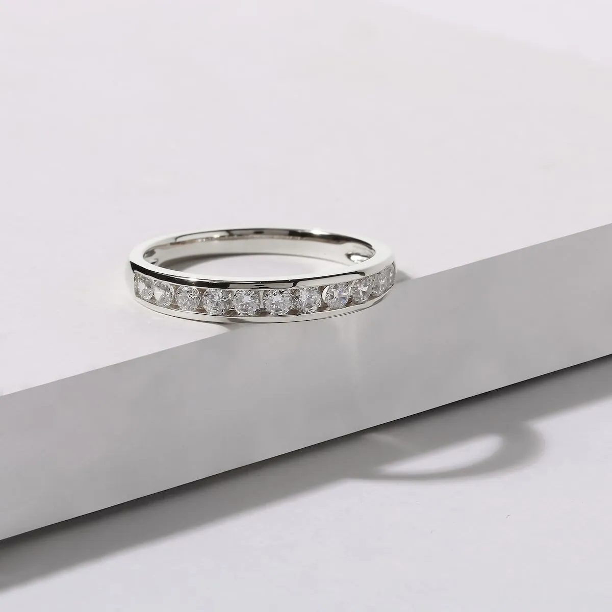 1/2ct TDW Diamond Womens Wedding Band in 14k Gold by DeCouer sold by Zulily product image thumbnail 4