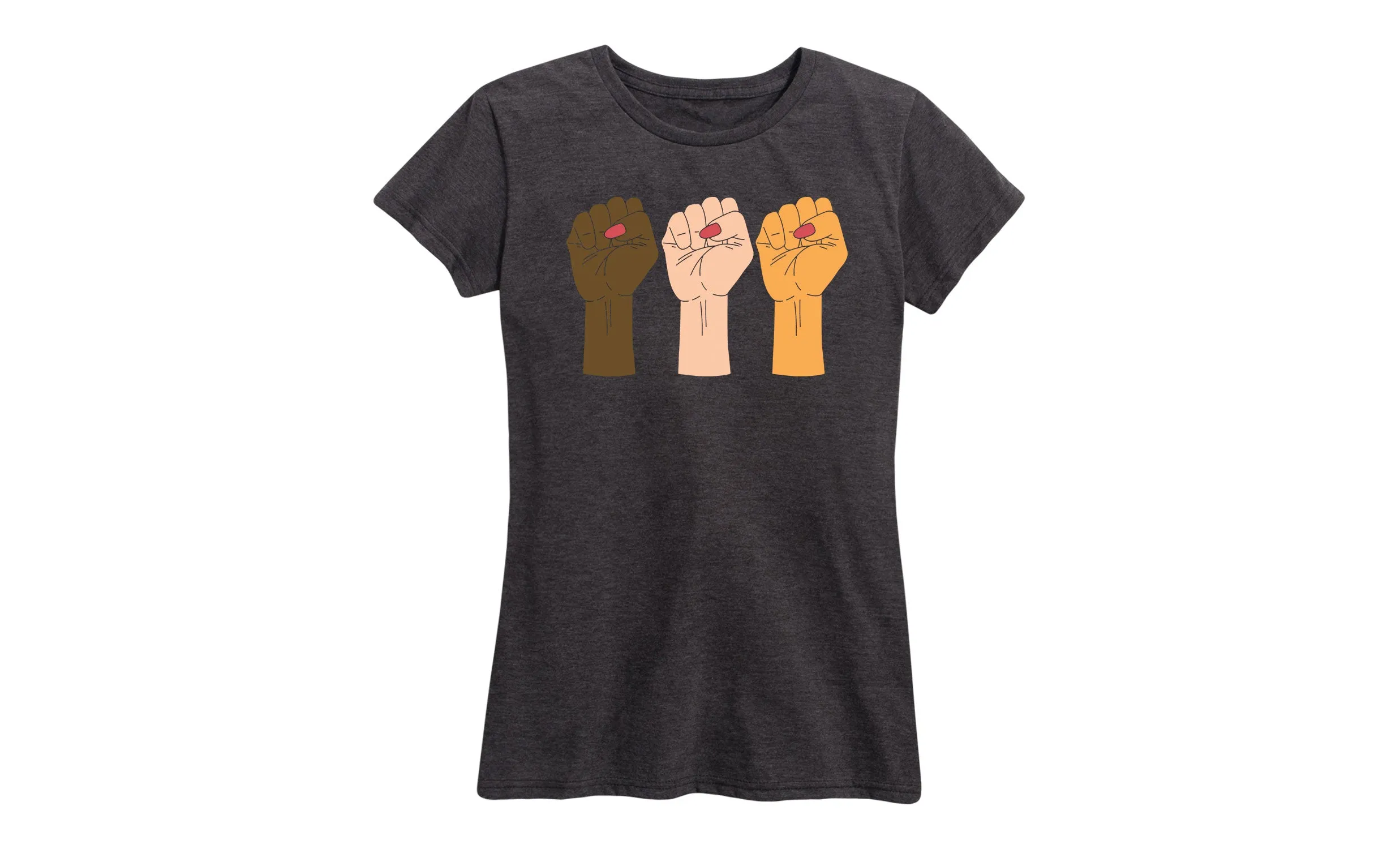 Instant Message - Hands Fist - Women's Short Sleeve Graphic T-shirt sold by Zulily