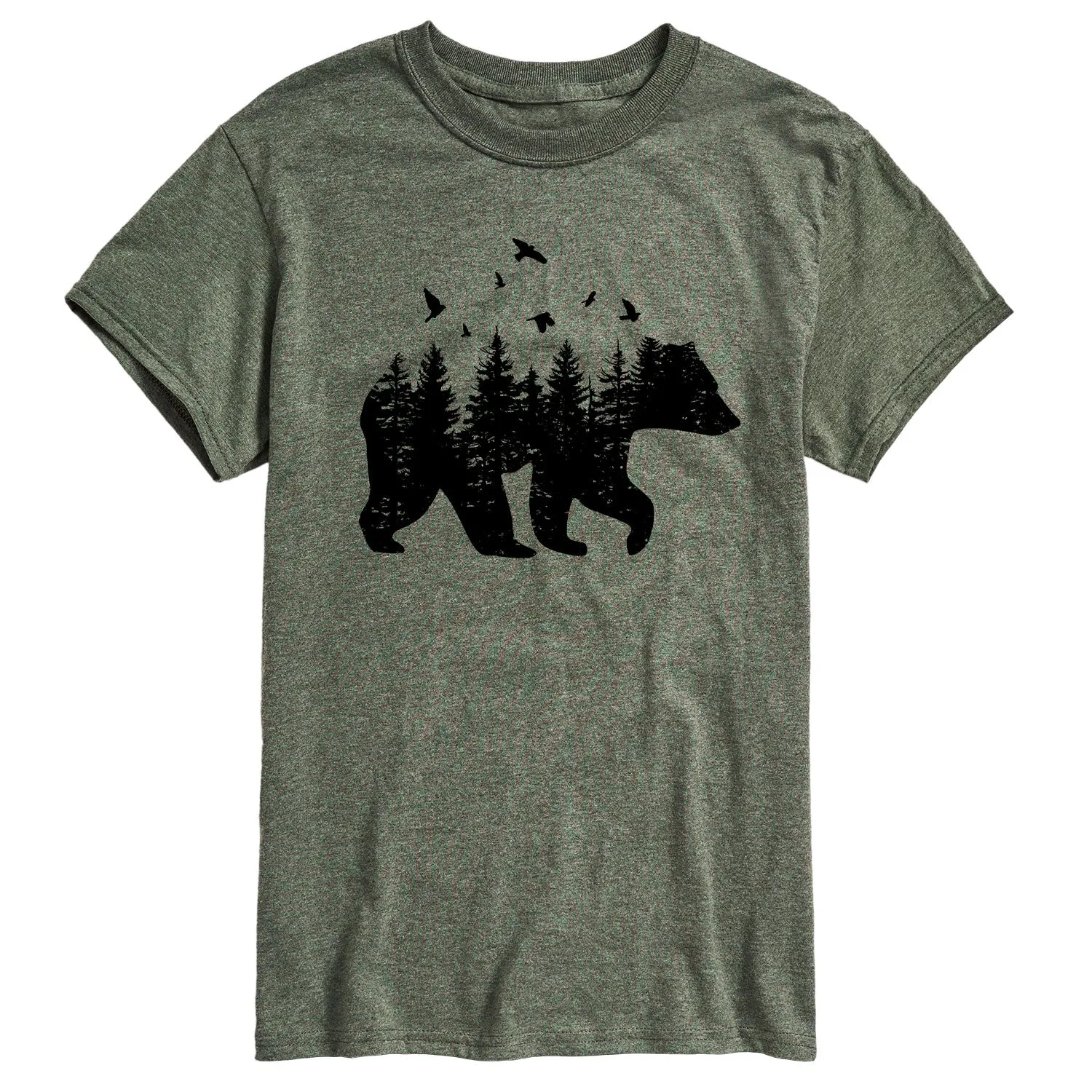 Instant Message - Forest Bear Silhouette - Men's Short Sleeve Graphic T-Shirt sold by Zulily product image thumbnail 4