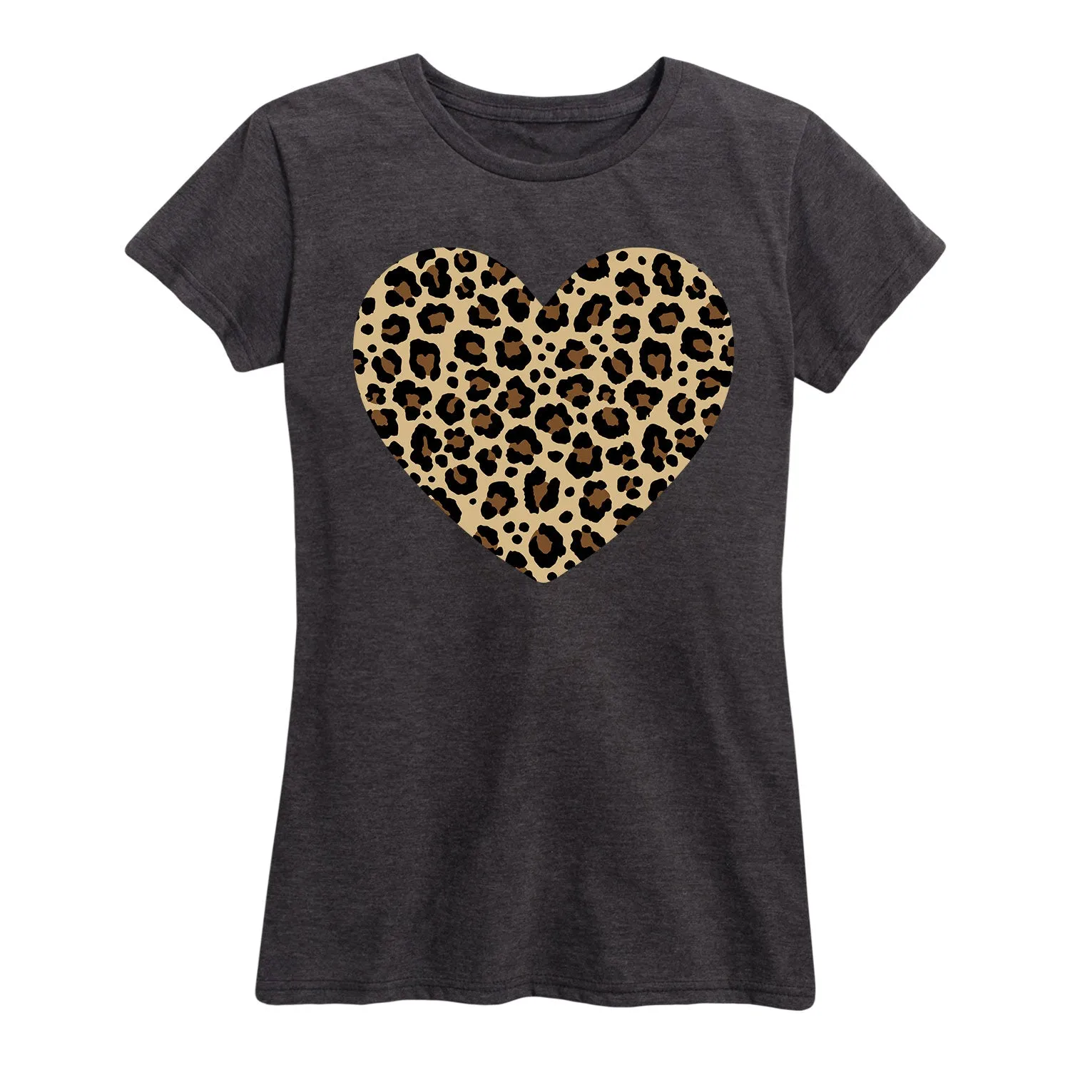 Instant Message - Leopard Heart - Women's Short Sleeve Graphic T-shirt sold by Zulily product image thumbnail 4