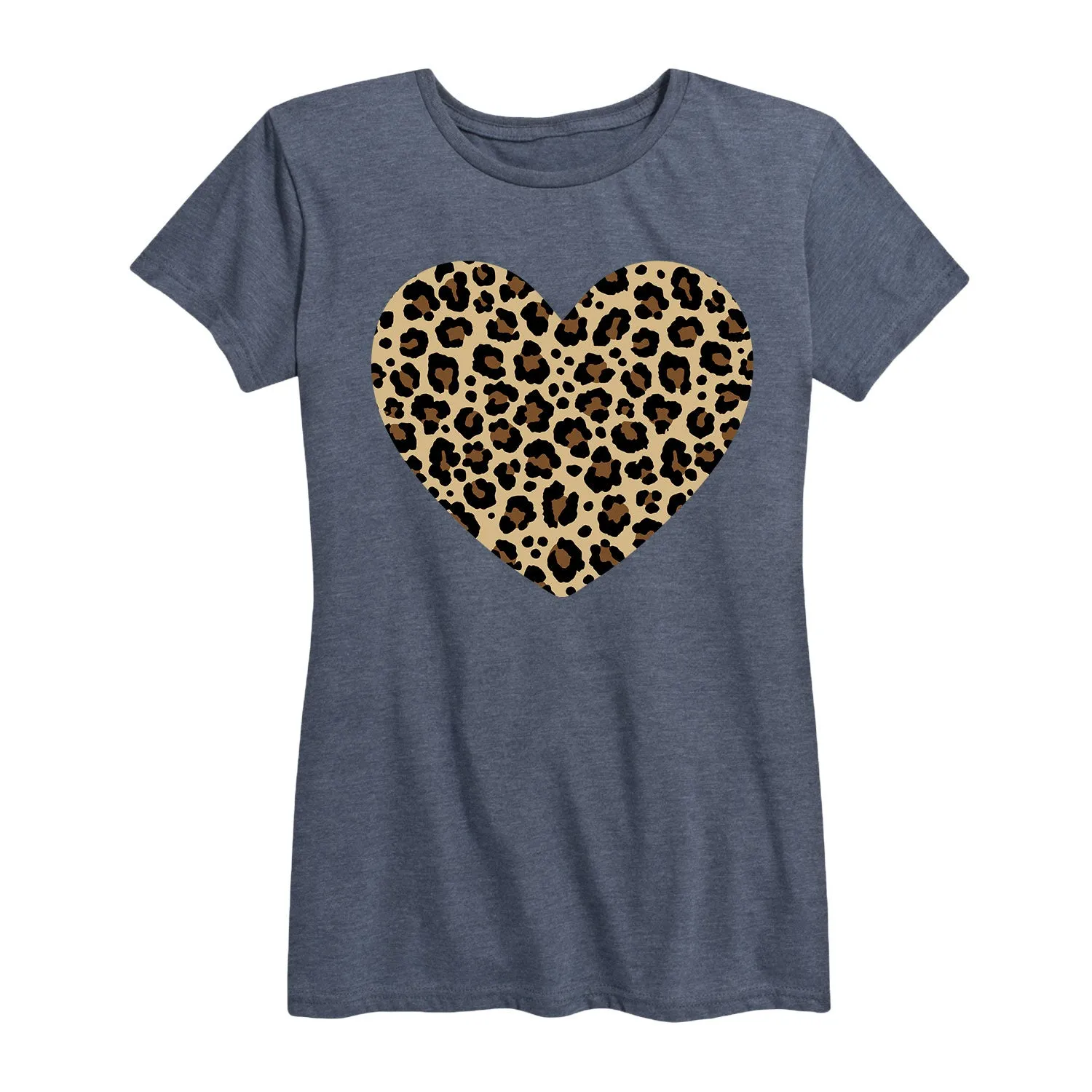 Instant Message - Leopard Heart - Women's Short Sleeve Graphic T-shirt sold by Zulily product image thumbnail 3