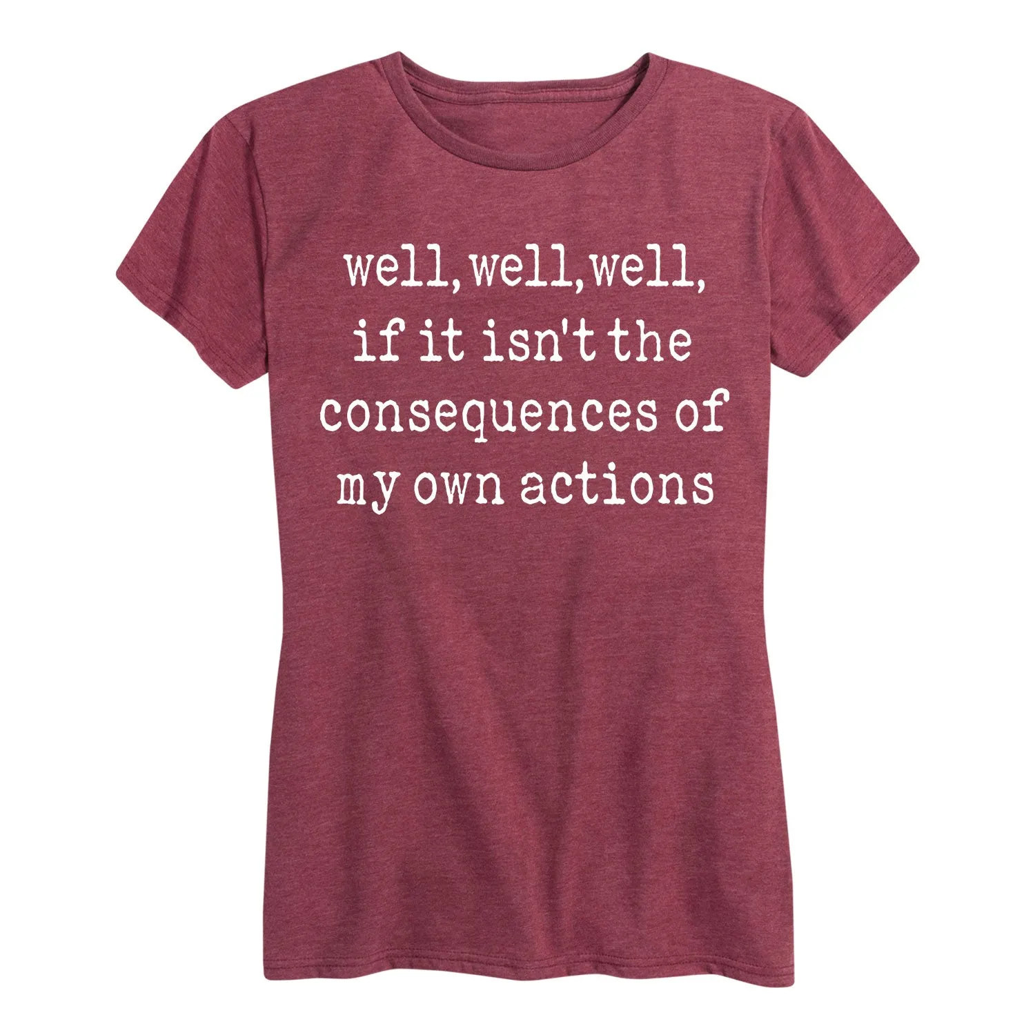 Instant Message - Consequences of my Actions - Women's Short Sleeve Graphic T-shirt sold by Zulily product image thumbnail 5