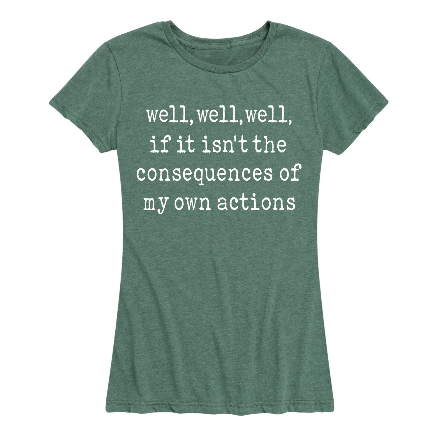 Instant Message - Consequences of my Actions - Women's Short Sleeve Graphic T-shirt sold by Zulily product image thumbnail 4