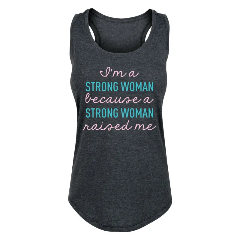 Instant Message - I'm a Strong Woman- Women's Racerback Tank sold by Zulily