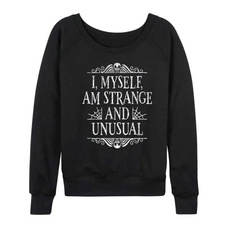 Instant Message - I Myself am Strange and Unusual - Women's French Terry Long Sleeve Pullover sold by Zulily