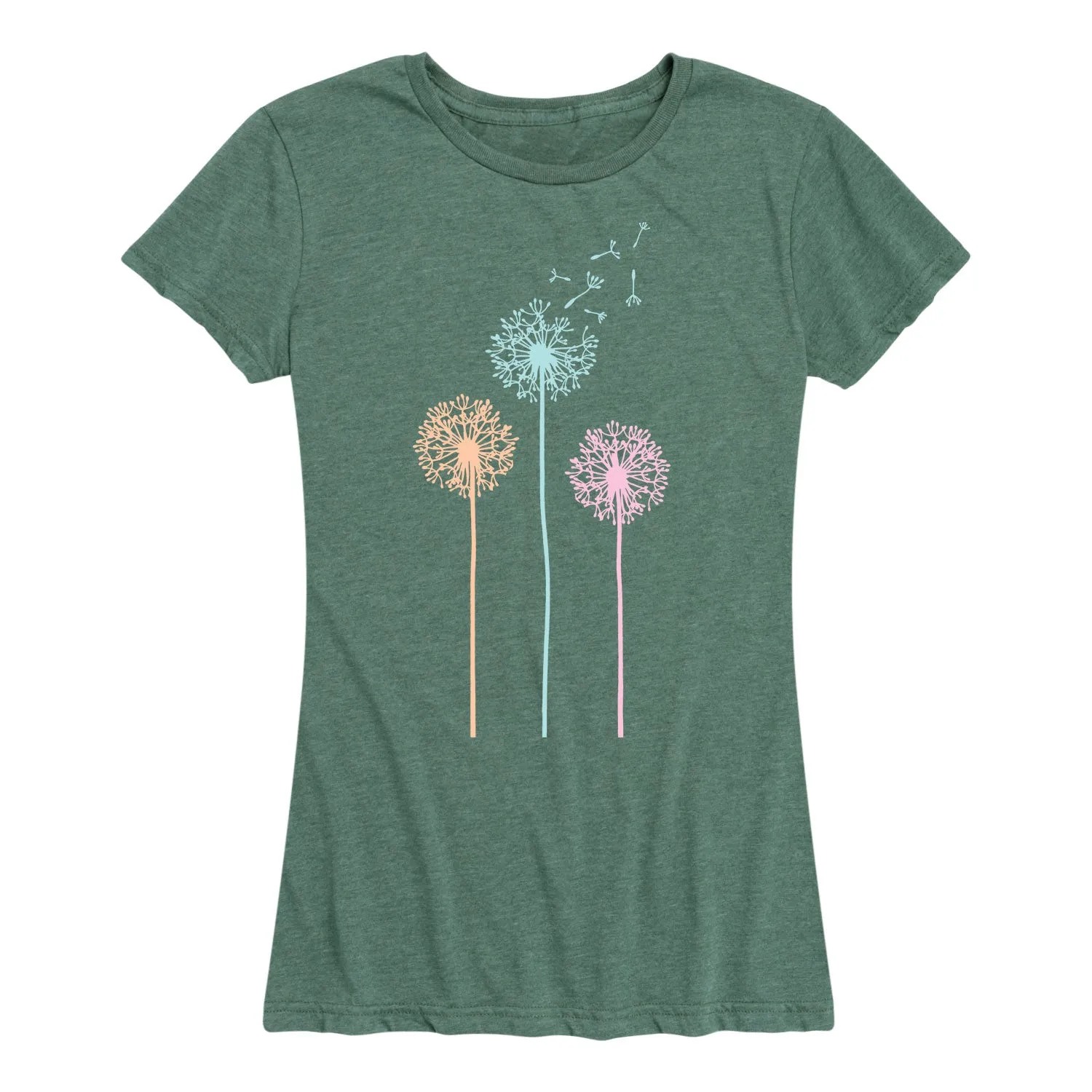 Instant Message - Pastel Dandelions - Women's Short Sleeve Graphic T-shirt sold by Zulily product image thumbnail 5