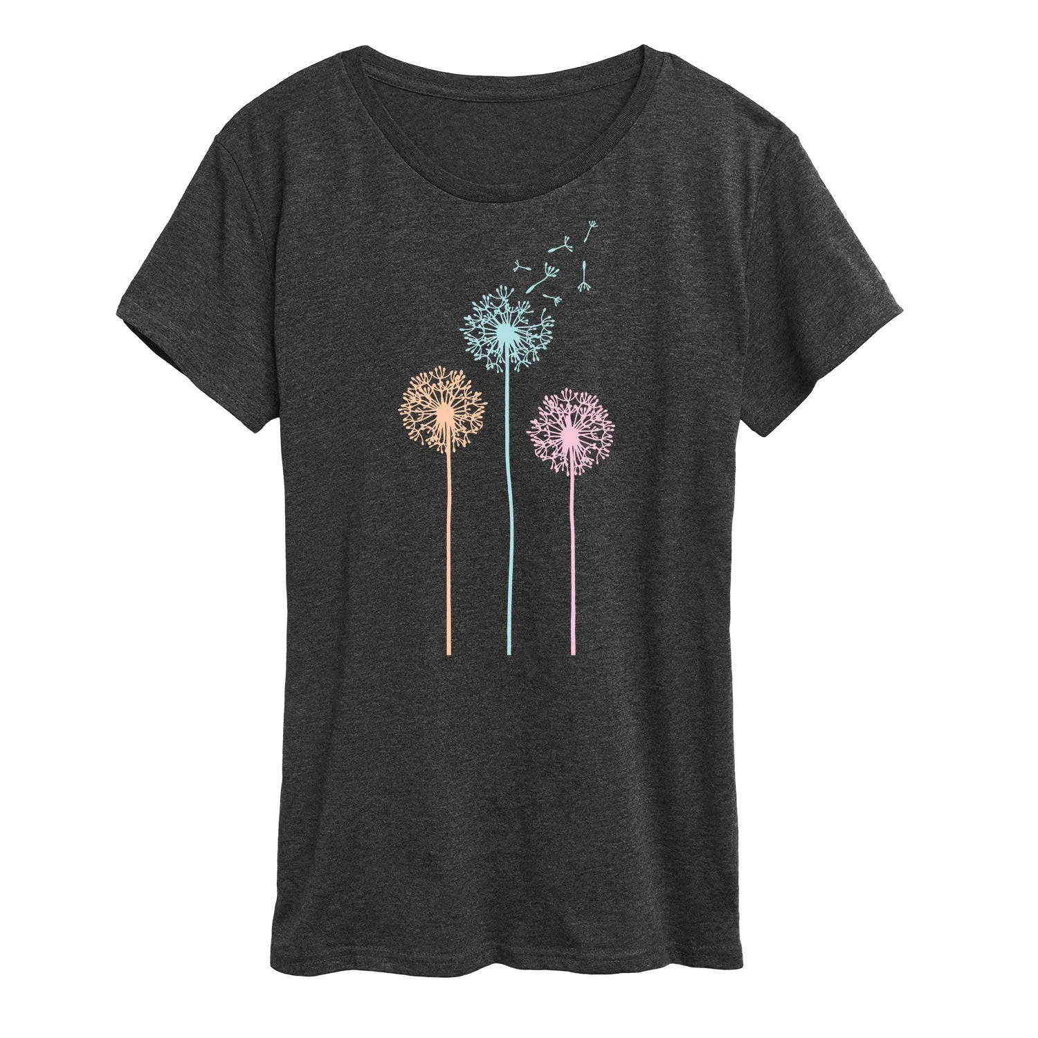 Instant Message - Pastel Dandelions - Women's Short Sleeve Graphic T-shirt sold by Zulily product image thumbnail 3