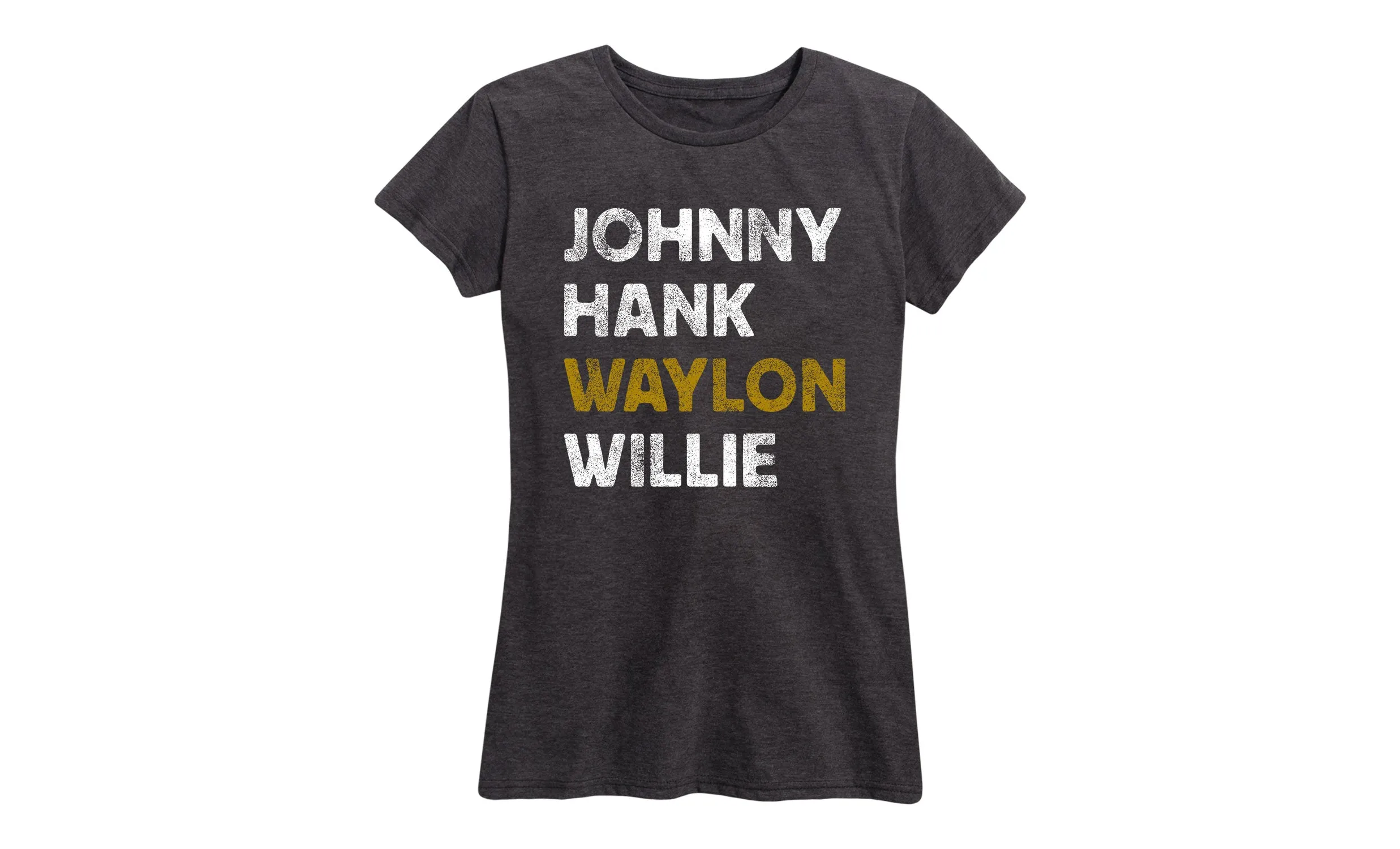 Instant Message - Johnny Hank Waylon Willie - Women's Short Sleeve Graphic T-shirt sold by Zulily product image thumbnail 2