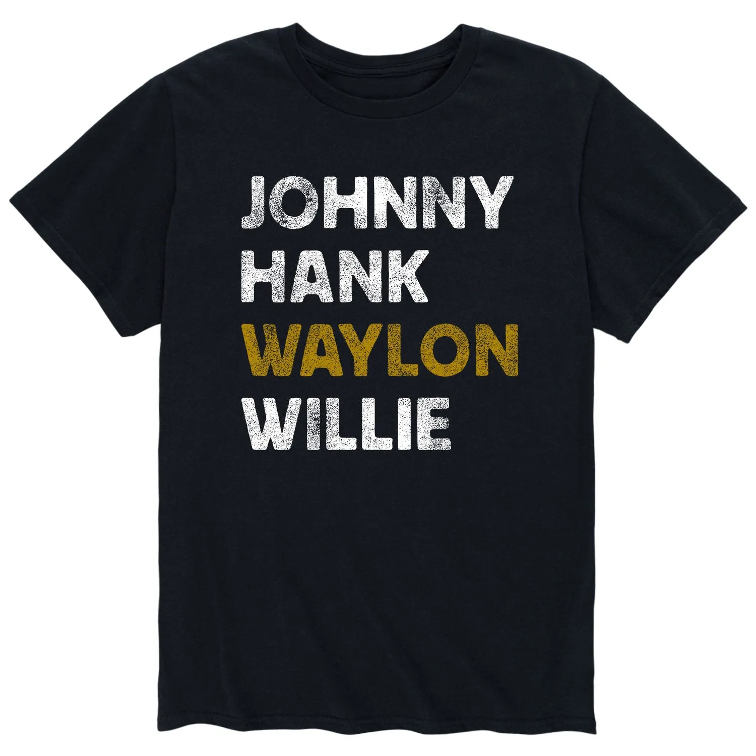 Instant Message - Johnny Hank Waylon Willie - Men's Short Sleeve Graphic T-shirt sold by Zulily