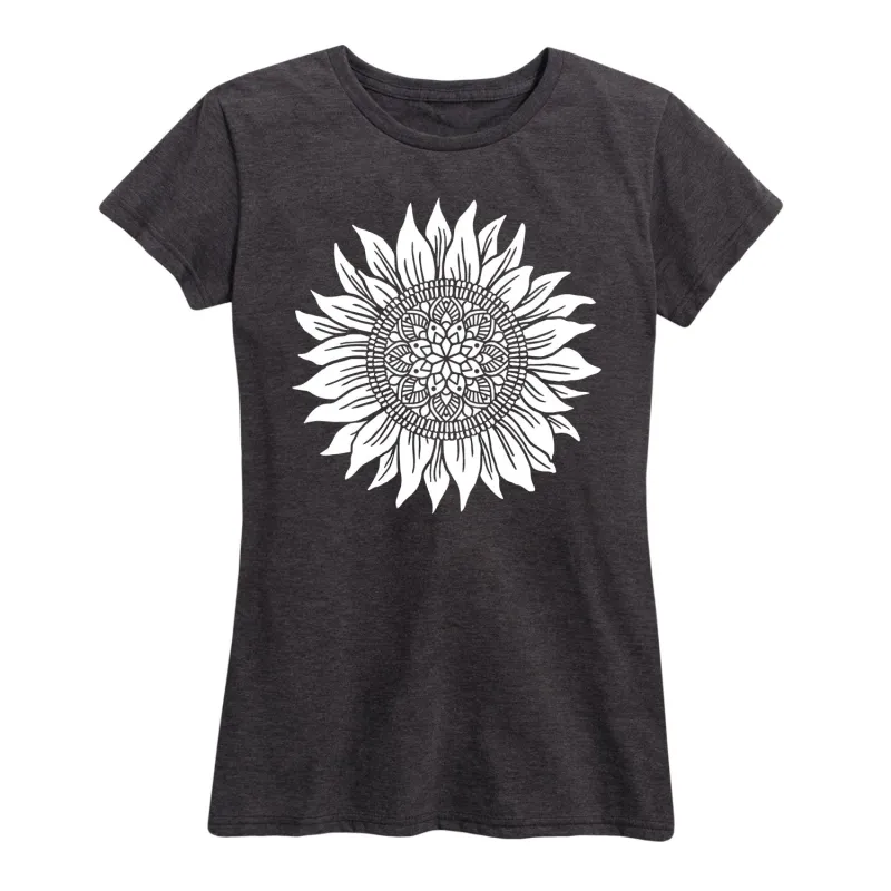 Instant Message - Decorative Daisy - Women's Short Sleeve Graphic T-shirt sold by Zulily