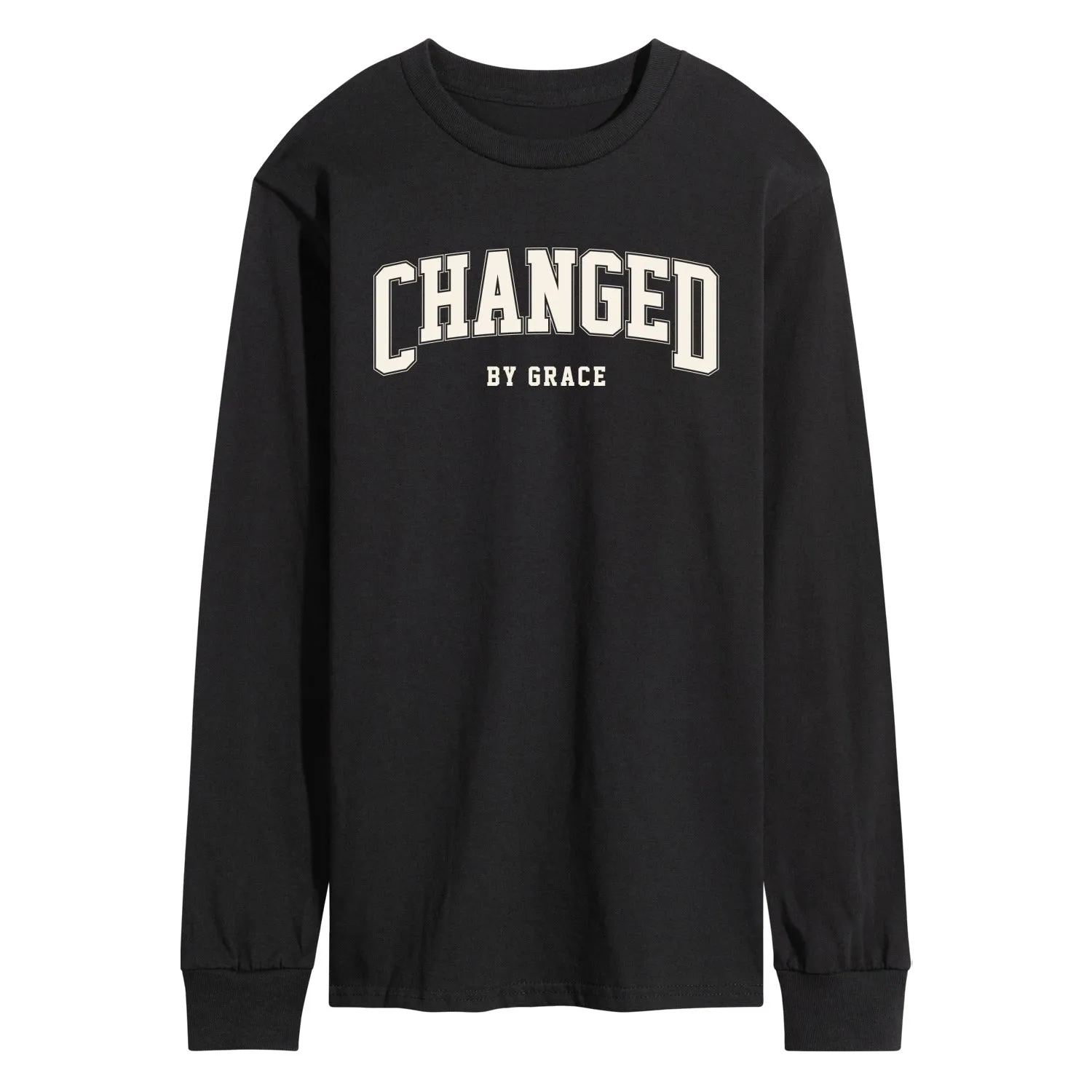 Instant Message - Changed By Grace Collegiate - Men's Long Sleeve Graphic T-Shirt sold by Zulily