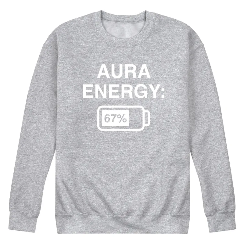 Instant Message - Aura Energy 67 - Men's Long Sleeve Crew Fleece Sweatshirt sold by Zulily