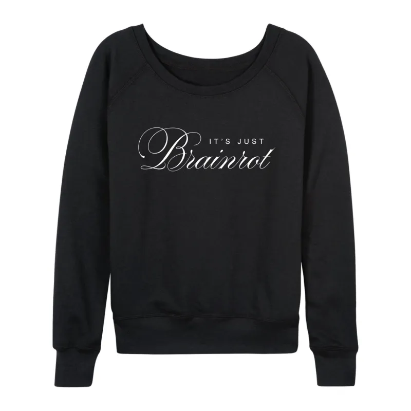 Instant Message - Brainrot - Women's French Terry Long Sleeve Pullover sold by Zulily