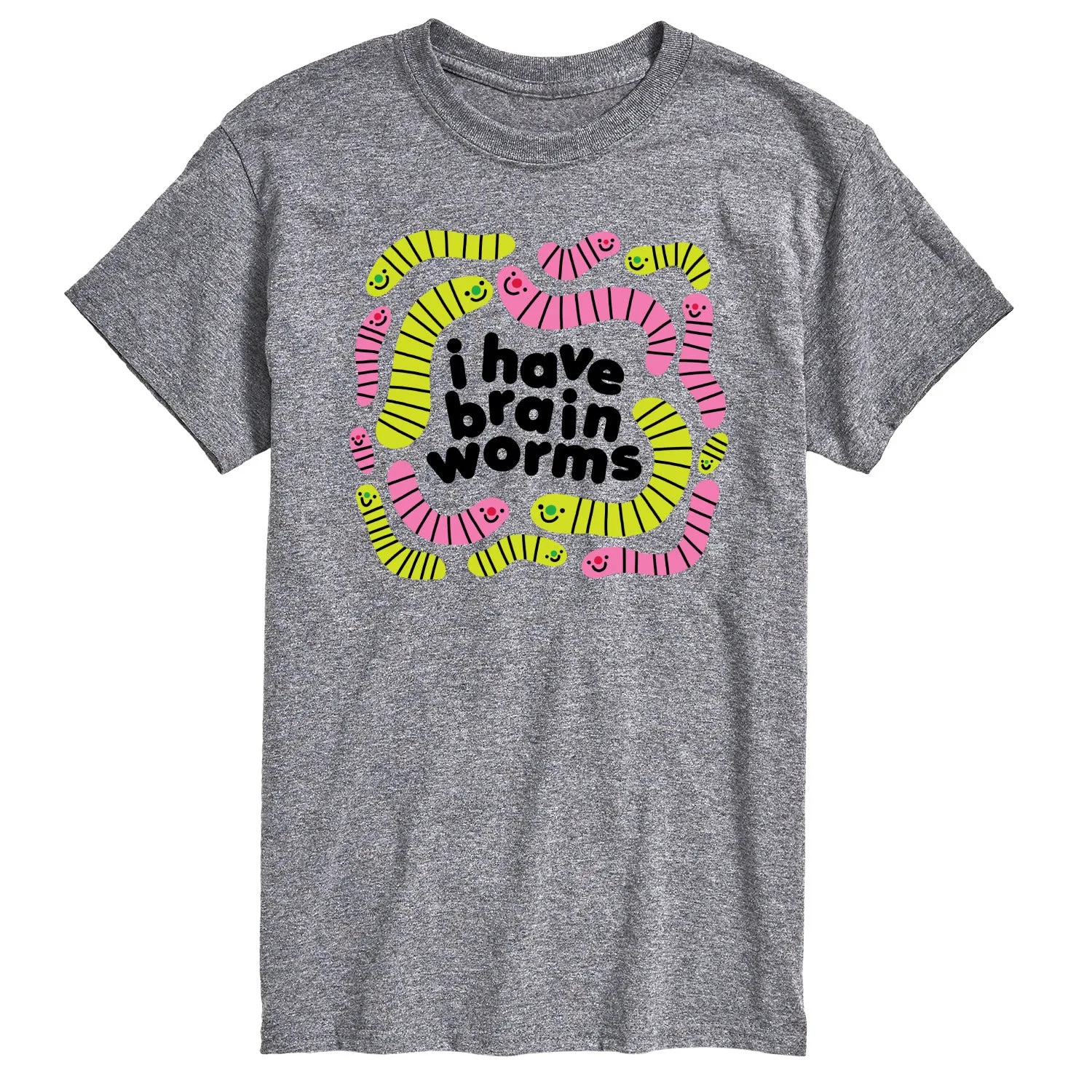 Instant Message - I Have Brain Worms - Men's Short Sleeve Graphic T-Shirt sold by Zulily