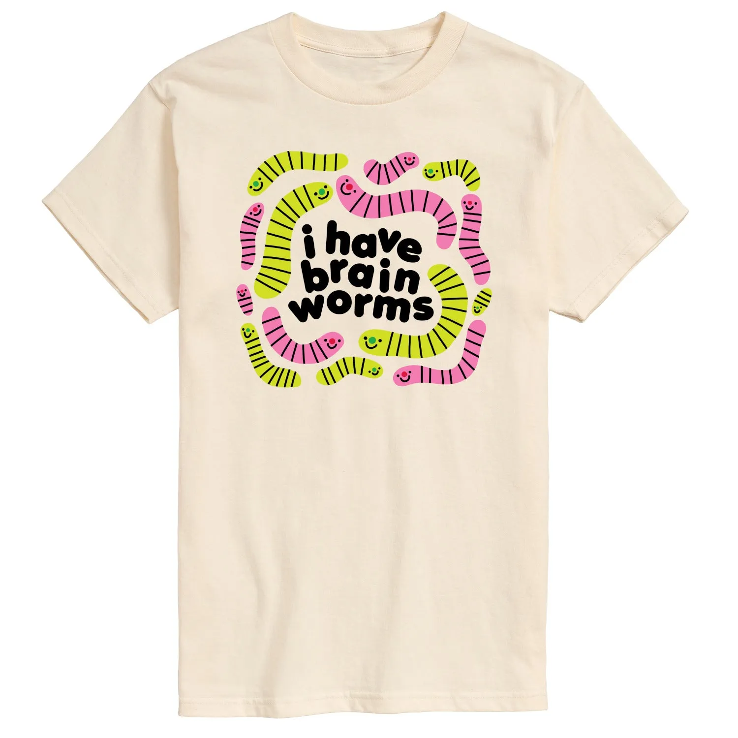 Instant Message - I Have Brain Worms - Men's Short Sleeve Graphic T-Shirt sold by Zulily product image thumbnail 2