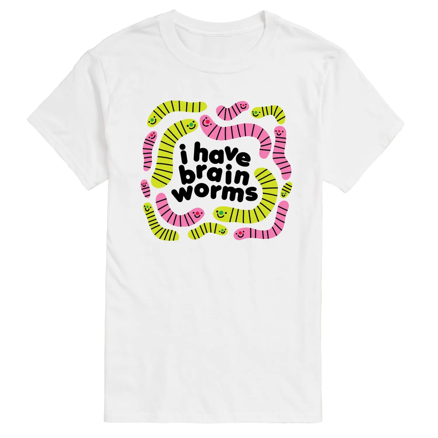 Instant Message - I Have Brain Worms - Men's Short Sleeve Graphic T-Shirt sold by Zulily product image thumbnail 3