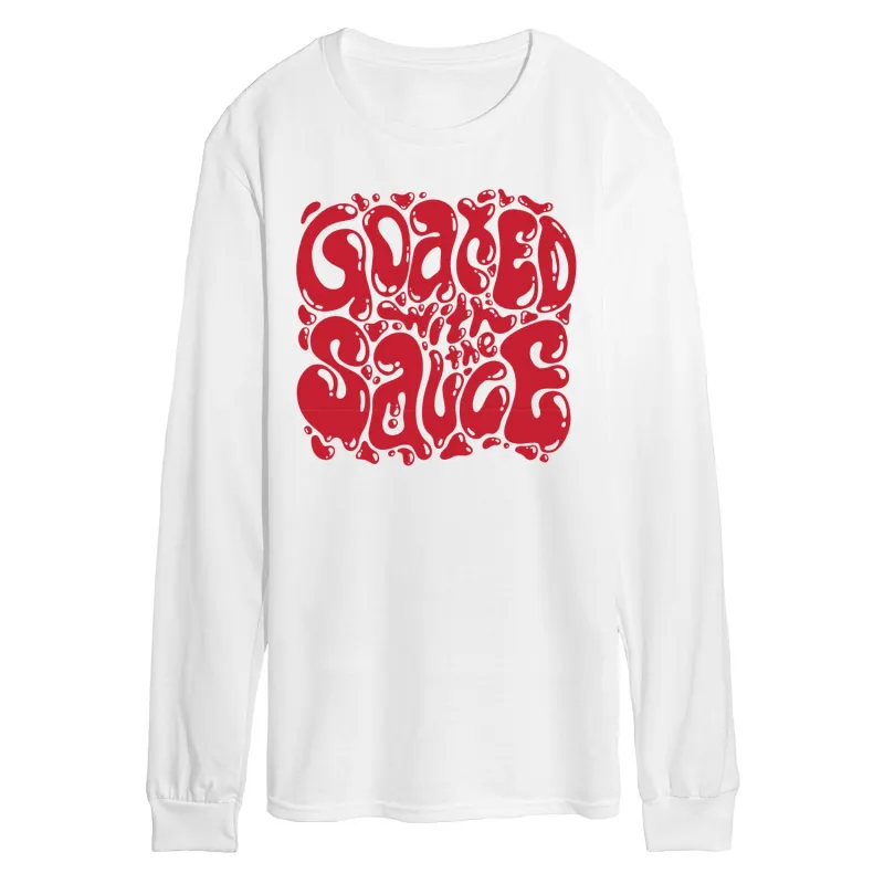 Instant Message - Goated With the Sauce - Men's Long Sleeve Graphic T-Shirt made by Zulily