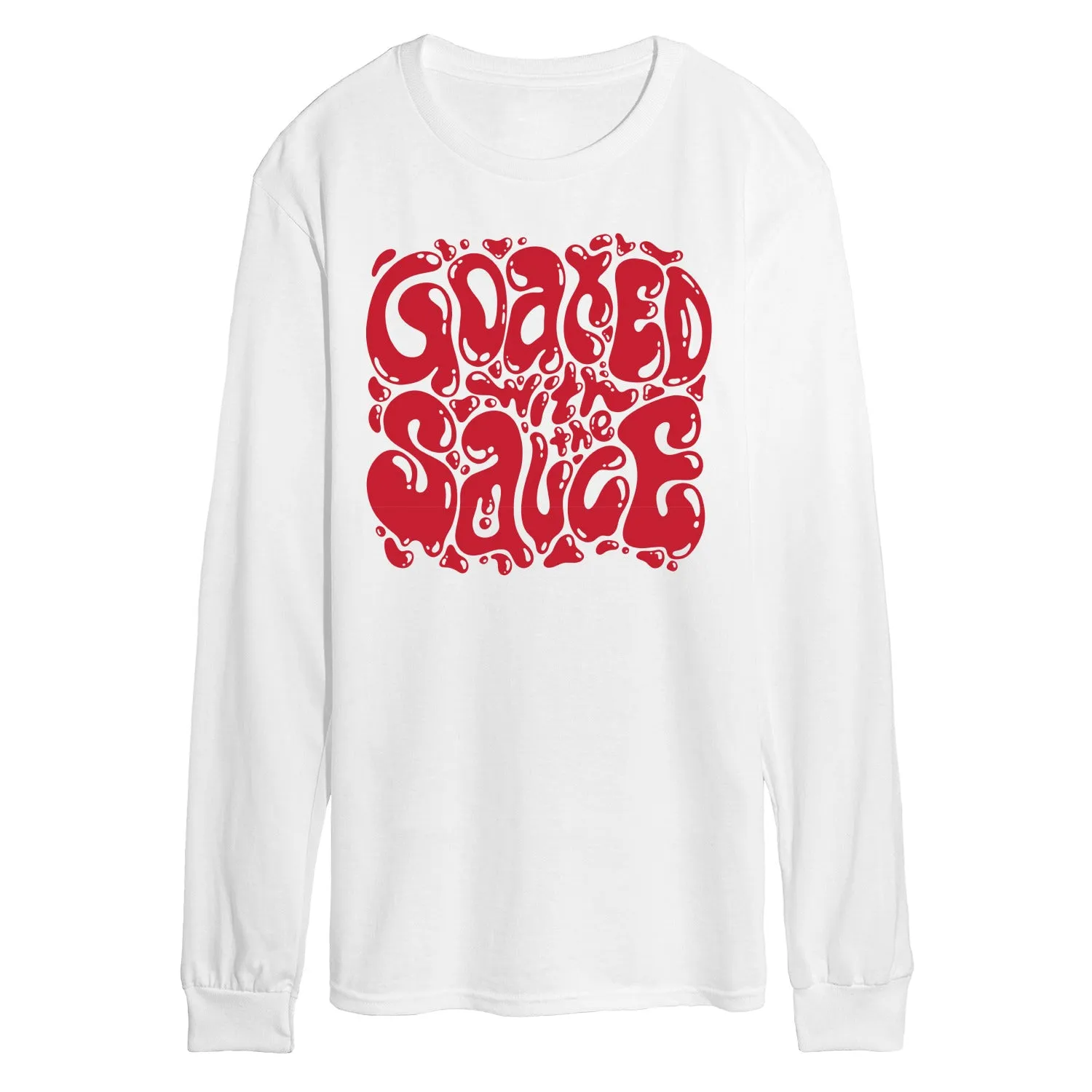 Instant Message - Goated With the Sauce - Men's Long Sleeve Graphic T-Shirt sold by Zulily