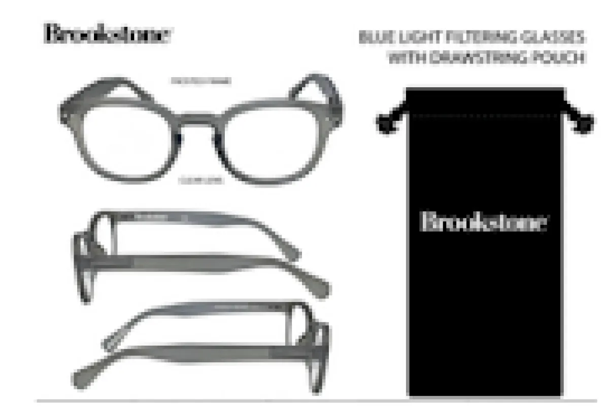 Brookstone Blue Light Filtering Glasses made by Zulily